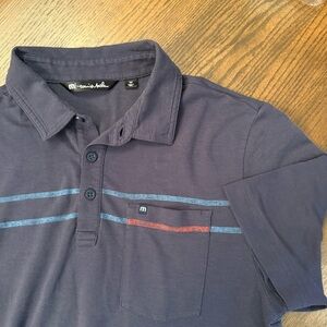 Travis Mathew navy polo shirt. Size medium